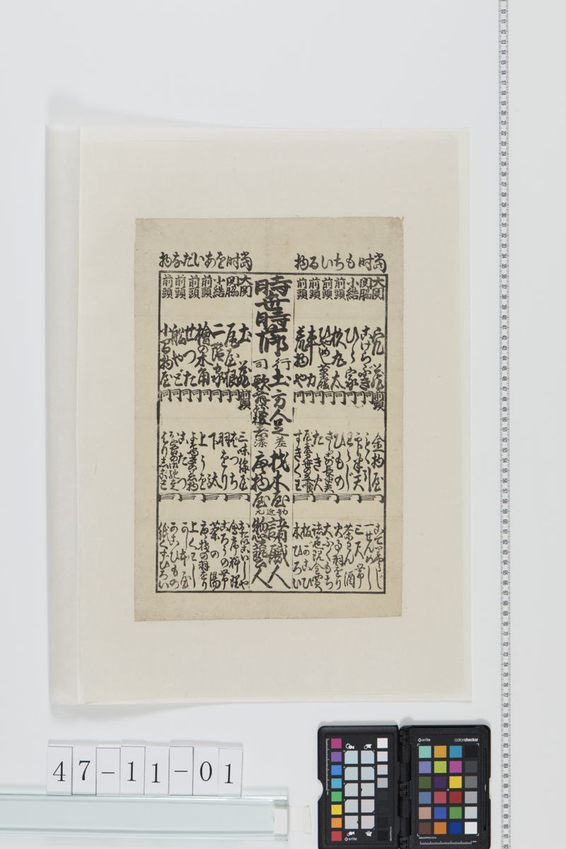 時世時節番附[27冊-21] - ページ 1